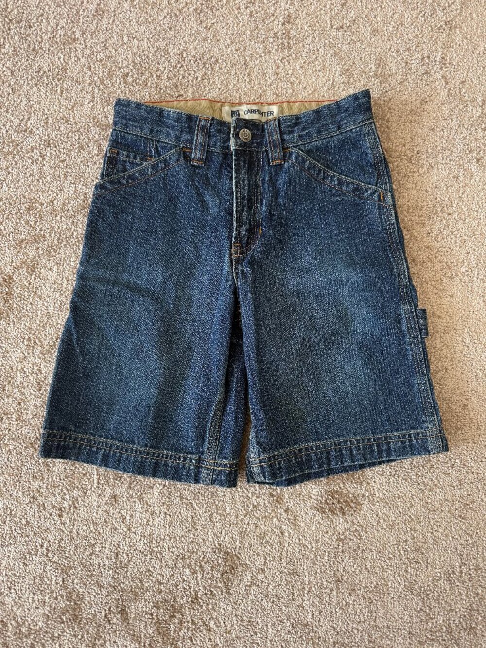 Boys Size 6 - GAP Denim Carpenter Shorts - 100% Cotton - Blue